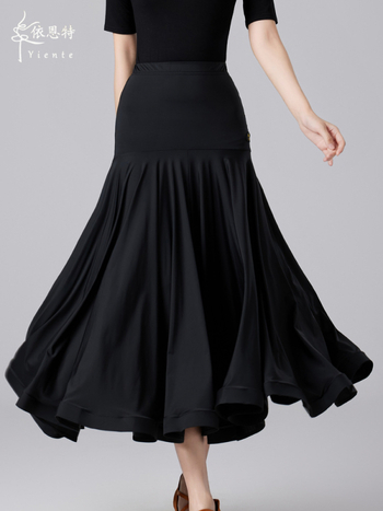 Ient Sukňa na ballroom tanec pre ženy, Ice Silk Nylon, Dlhá, Swing štýl