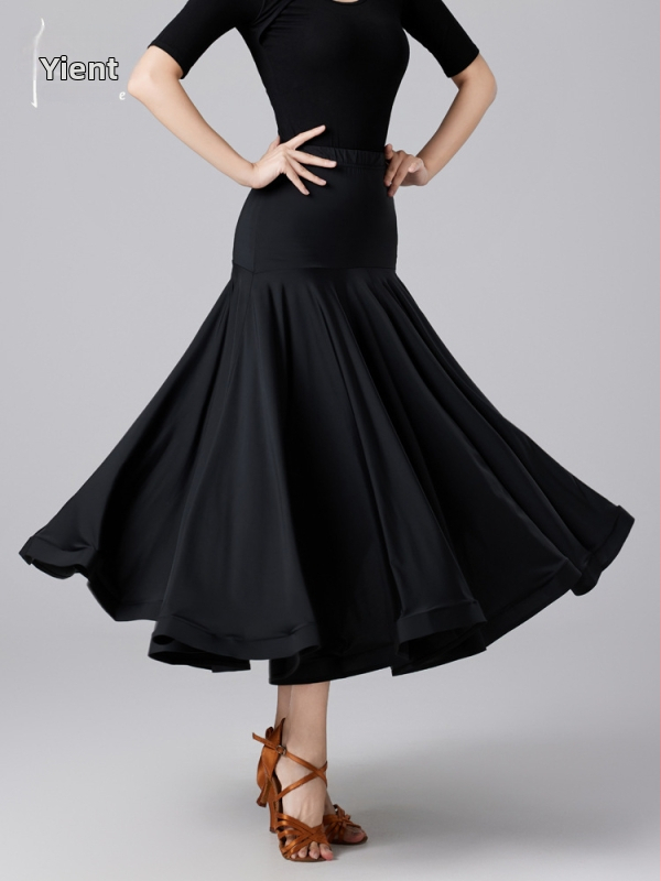 Ient Sukňa na ballroom tanec pre ženy, Ice Silk Nylon, Dlhá, Swing štýl