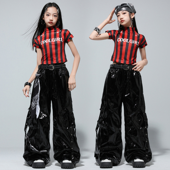 Costum de dans jazz pentru copii – stil hip hop – pentru copii 8+ ani (peste 140 cm) – lansare vară 2025