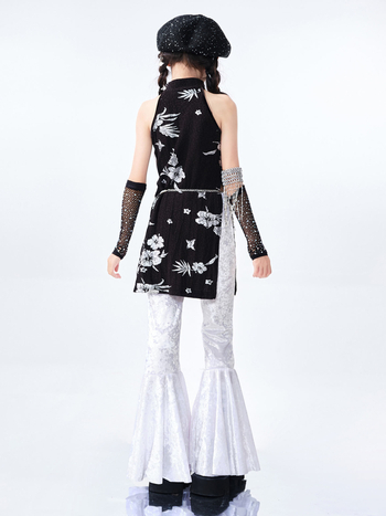 Set pentru dans Jazz pentru copii - țesătură lavabilă cu enzime, pentru vârste 3–8 ani, vară 2025, origine Zhejiang