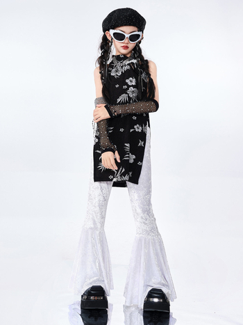 Set pentru dans Jazz pentru copii - țesătură lavabilă cu enzime, pentru vârste 3–8 ani, vară 2025, origine Zhejiang