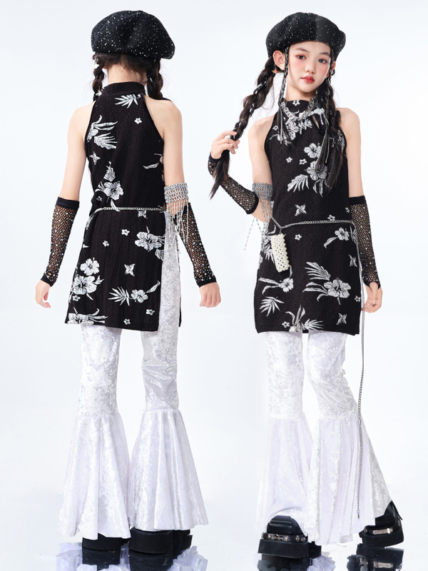 Set pentru dans Jazz pentru copii - țesătură lavabilă cu enzime, pentru vârste 3–8 ani, vară 2025, origine Zhejiang