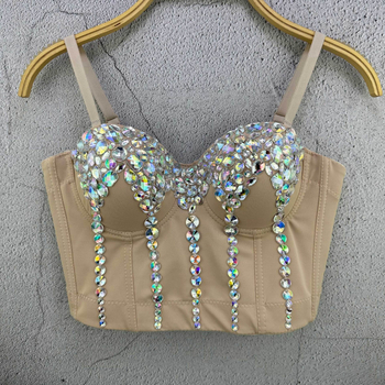 Moterų camisole top su sling ir pank stiliumi, abstraktus raštas, medvilnės audinys (90-95% medvilnė), vienos peties dirželis