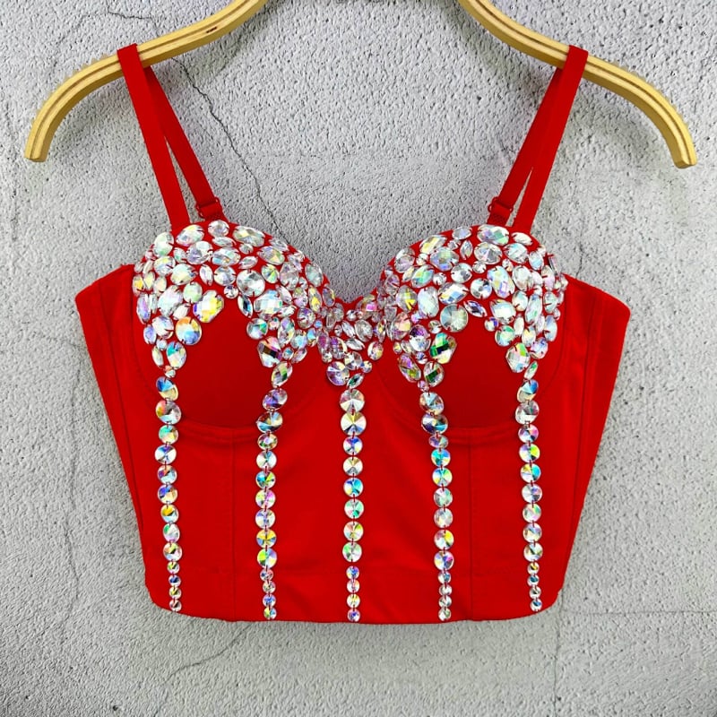 Moterų camisole top su sling ir pank stiliumi, abstraktus raštas, medvilnės audinys (90-95% medvilnė), vienos peties dirželis