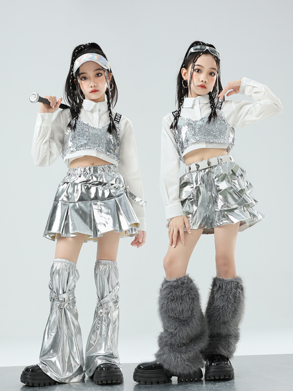 Dievčenský jazz tanečný kostým na tréning – bavlnený materiál, 50% obsah, pre deti od 8 rokov, oblečenie na vystúpenie/tanec