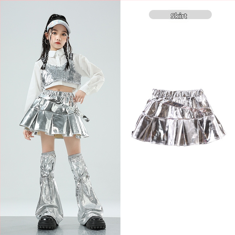 Dievčenský jazz tanečný kostým na tréning – bavlnený materiál, 50% obsah, pre deti od 8 rokov, oblečenie na vystúpenie/tanec