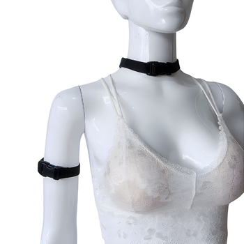 Elastīgs juvelierizstrādājumu komplekts deju priekšnesumiem: rokassprādze, rokas siksna, kaklarota un kājas gredzens, ģeometrijiskais stils, universāls, pavasaris 2024