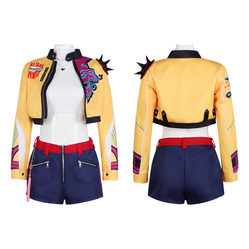 Costum cosplay – Demon Hunters, stil Harajuku, îmbrăcăminte din poliester pentru jocuri și roluri de anime, vara 2025 (70–80% poliester; țesătură secundară sub 30%)