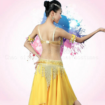 Set Belly Dance pentru femei – material cu mărgele, nylon principal și bumbac secundar, vară 2022