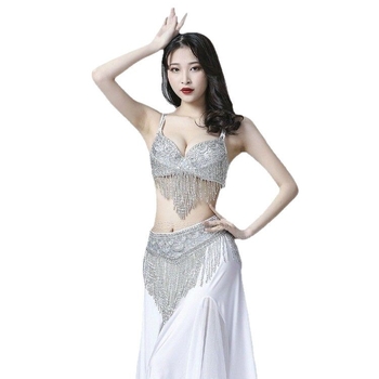 Set Belly Dance pentru femei – material cu mărgele, nylon principal și bumbac secundar, vară 2022