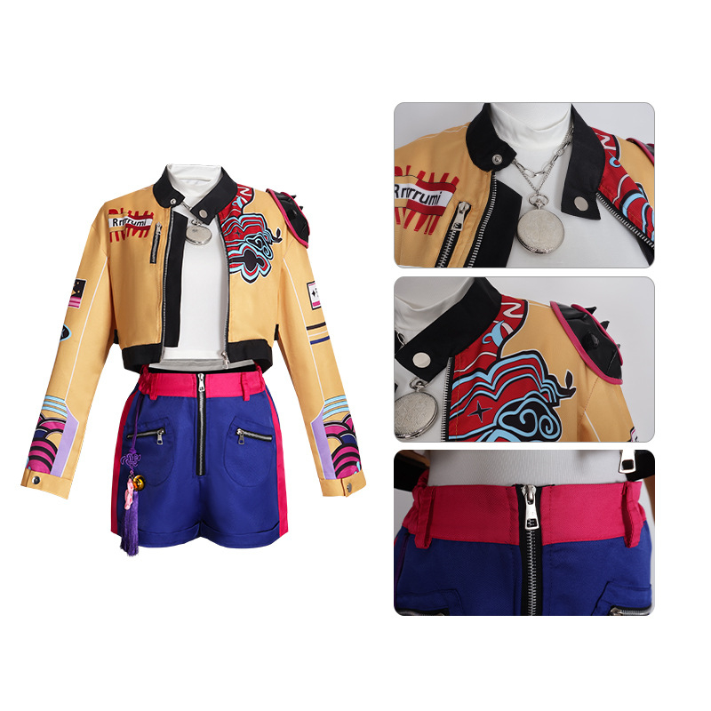 Costum cosplay pentru grupă K-Pop feminină, stil elegant, poliester 80–90% conținut, lansare vară 2025, pentru jocuri și anime, brand Starry Sky