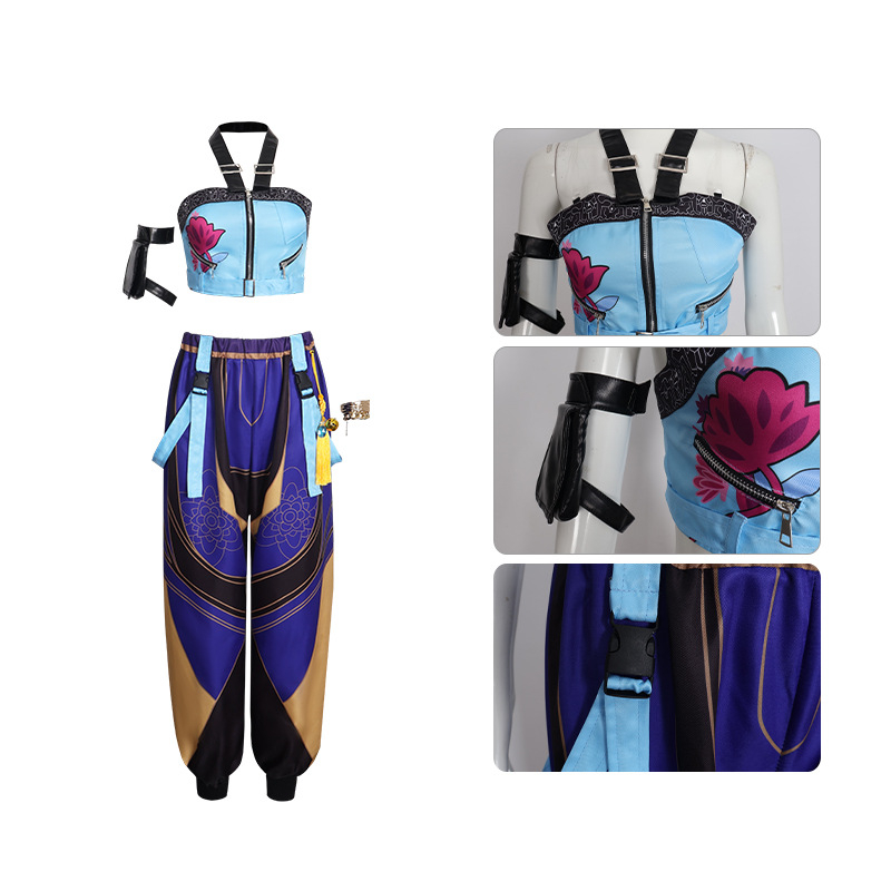 Costum cosplay pentru grupă K-Pop feminină, stil elegant, poliester 80–90% conținut, lansare vară 2025, pentru jocuri și anime, brand Starry Sky