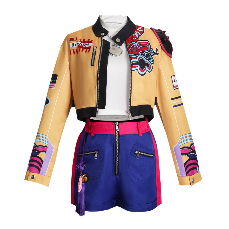 Costum cosplay pentru grupă K-Pop feminină, stil elegant, poliester 80–90% conținut, lansare vară 2025, pentru jocuri și anime, brand Starry Sky