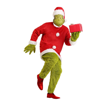 Costum cosplay de unică piesă pentru scenă cu păr lung — fibră acrilică 90–95% și spandex 80–90%, amestec fibre sintetice