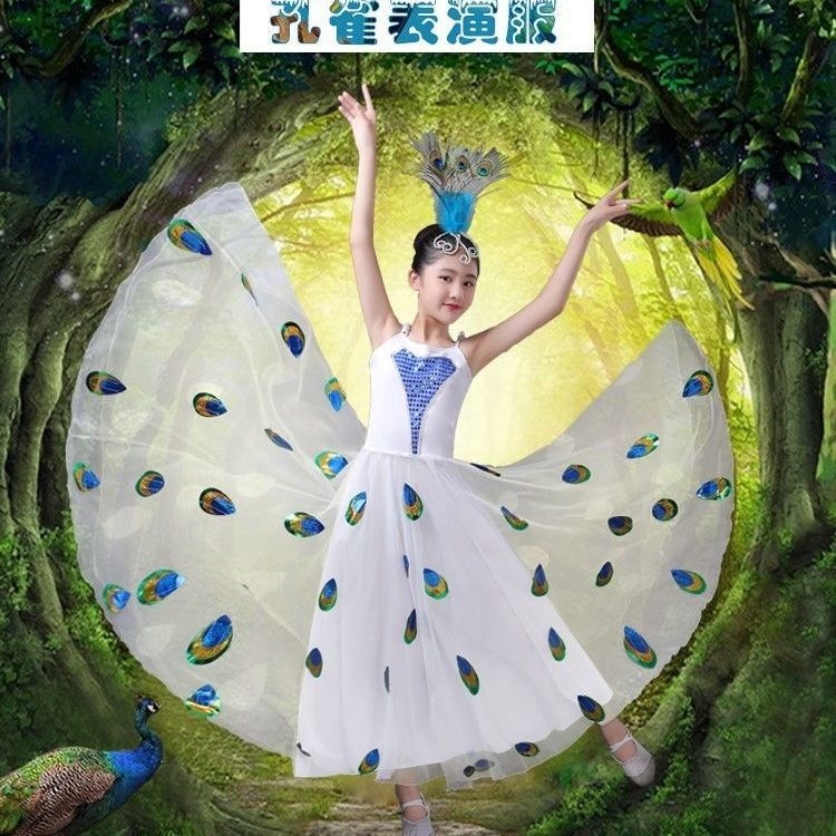 Costum de dans popular pentru fete, fustă evazată, material poliester cu elastan, primăvara 2025, pentru copii sub 17 ani