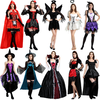 Ženski cosplay kostim s tamnom temom za scensku izvedbu na Halloween