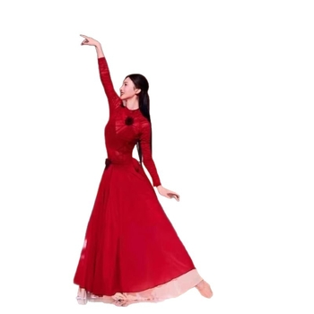 Set costum dans folcloric pentru femei Fengju, bumbac și alte țesături, lansare primăvara 2025