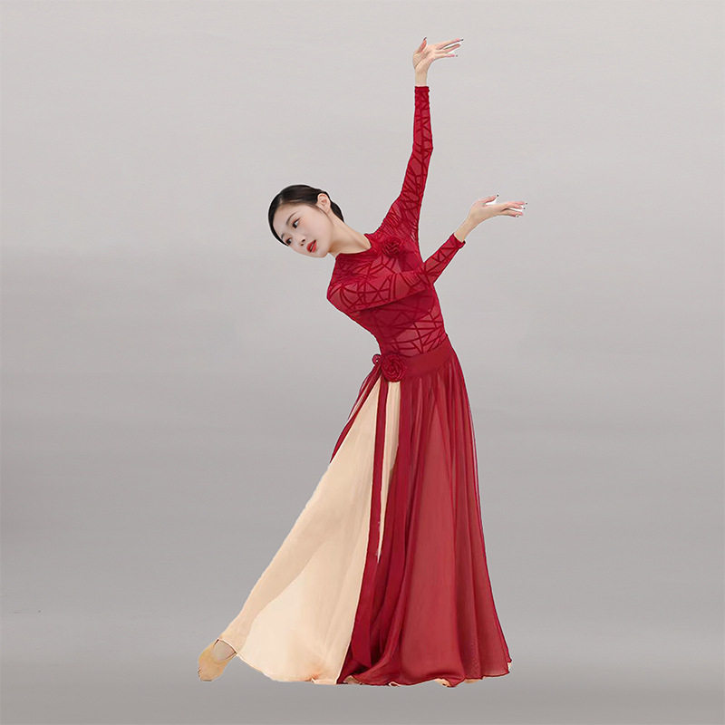 Set costum dans folcloric pentru femei Fengju, bumbac și alte țesături, lansare primăvara 2025