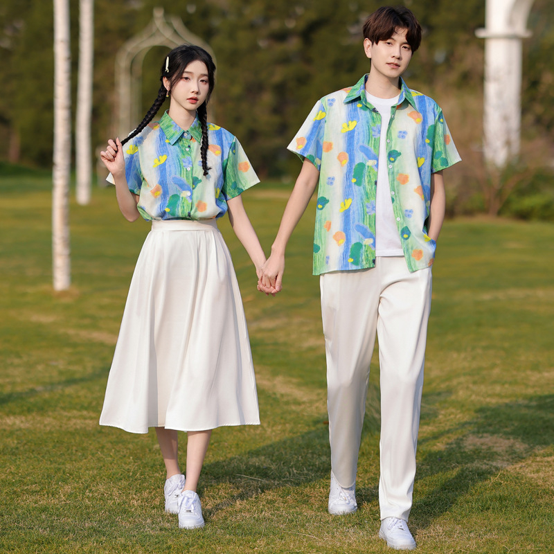 Set uniformă școlară — stil vară colegiu pentru competiții sportive, cor și recitare; primăvară 2025, țesătură poliester, peste 95% poliester, imprimare, fără guler