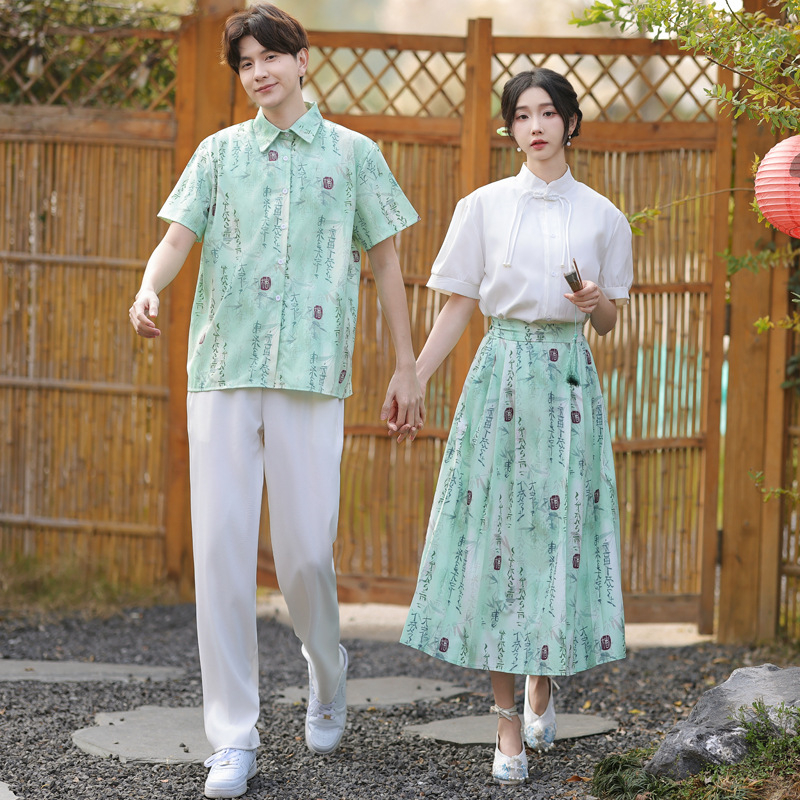 Set uniformă școlară — stil vară colegiu pentru competiții sportive, cor și recitare; primăvară 2025, țesătură poliester, peste 95% poliester, imprimare, fără guler