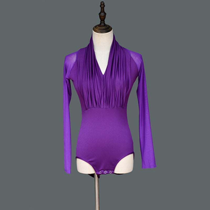 Tim Siyi Zun Ženski latino plesni kombinezon – Milk Silk Spandex tkanina, tolerancija 2 cm