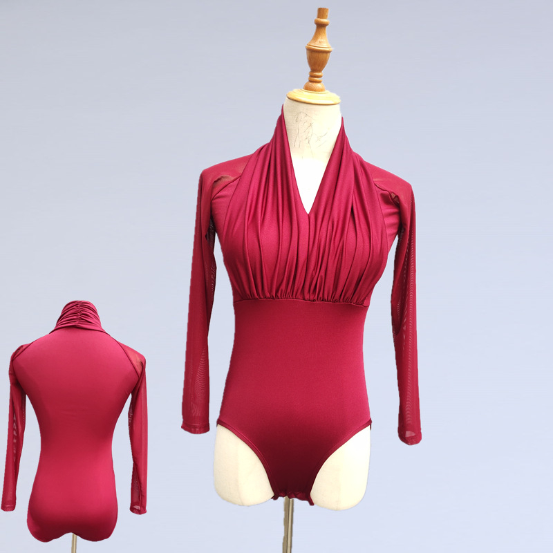 Tim Siyi Zun Ženski latino plesni kombinezon – Milk Silk Spandex tkanina, tolerancija 2 cm