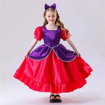 Rochie de prințesă pentru copii pentru cosplay pe scenă | țesătură Spandex | Toamnă 2024 | pentru fete sub 17 ani