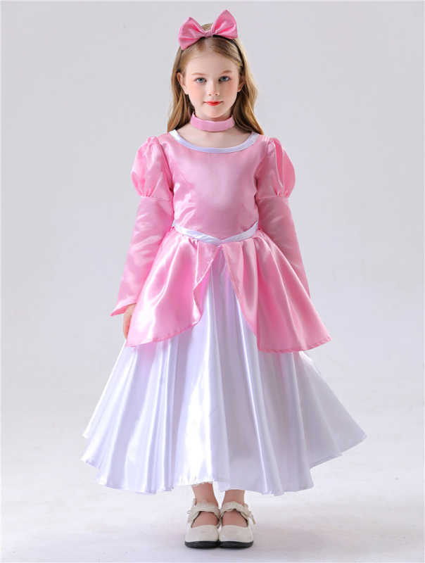 Rochie de prințesă pentru copii pentru cosplay pe scenă | țesătură Spandex | Toamnă 2024 | pentru fete sub 17 ani