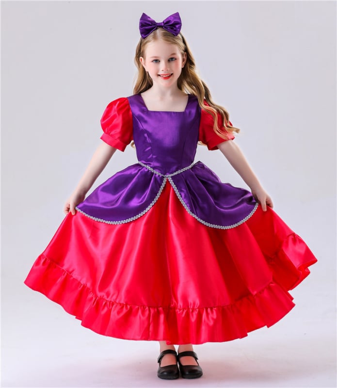 Rochie de prințesă pentru copii pentru cosplay pe scenă | țesătură Spandex | Toamnă 2024 | pentru fete sub 17 ani