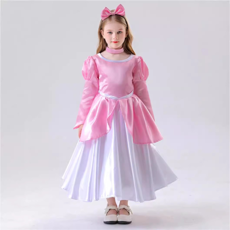 Rochie de prințesă pentru copii pentru cosplay pe scenă | țesătură Spandex | Toamnă 2024 | pentru fete sub 17 ani