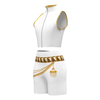 Rumi Zoe K-Pop lánycsoport cosplay jelmez, színpadi öltözet játékok/anime-hoz, poliészter/spandex, 80–90% poliészter, 2025 nyár, Koreai stílus