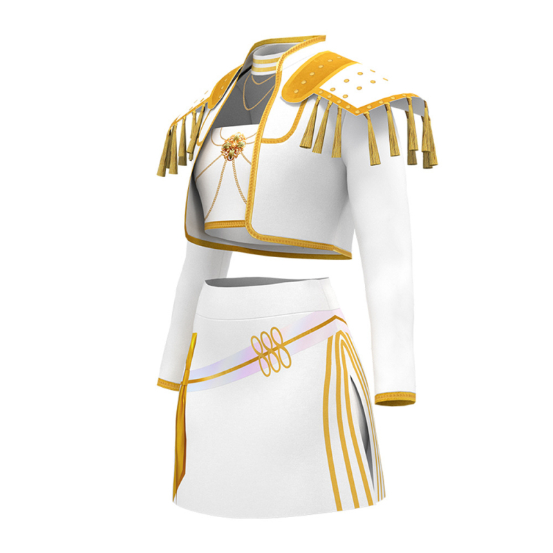 Rumi Zoe K-Pop lánycsoport cosplay jelmez, színpadi öltözet játékok/anime-hoz, poliészter/spandex, 80–90% poliészter, 2025 nyár, Koreai stílus