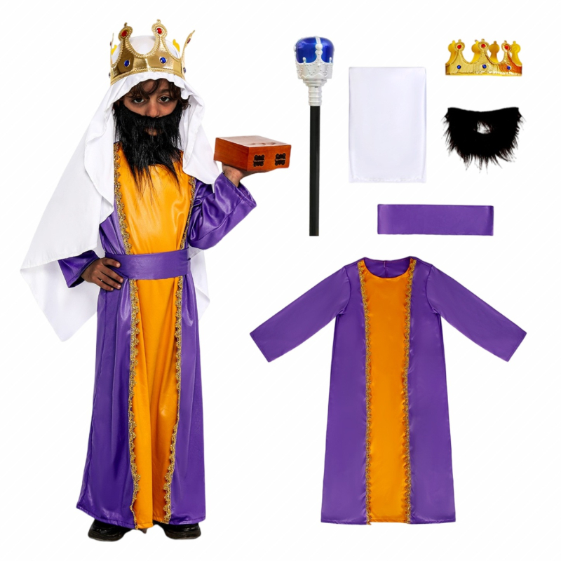 Dječji srednjovjekovni pastir – cosplay kostim za Dan Tri kralja, kostim za scensku izvedbu