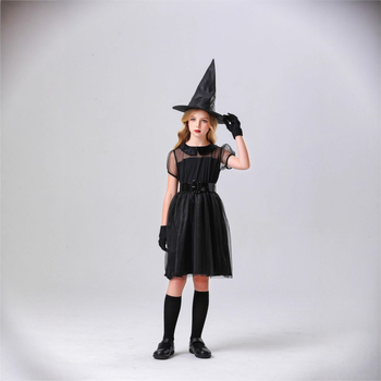 Costum de Halloween pentru adulți și copii - cu personaj de vrăjitoare, brand Yuemei Kaishi, material poliester, conținut poliester 80-90%, pentru vârsta 18-24 ani