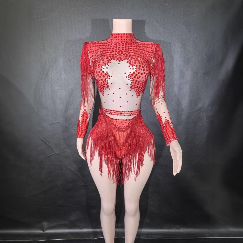 Rochie de dans latino cu franjuri — Toamnă 2023, material spandex, poliester 95%+, stil urban trendsetter, stil neutru