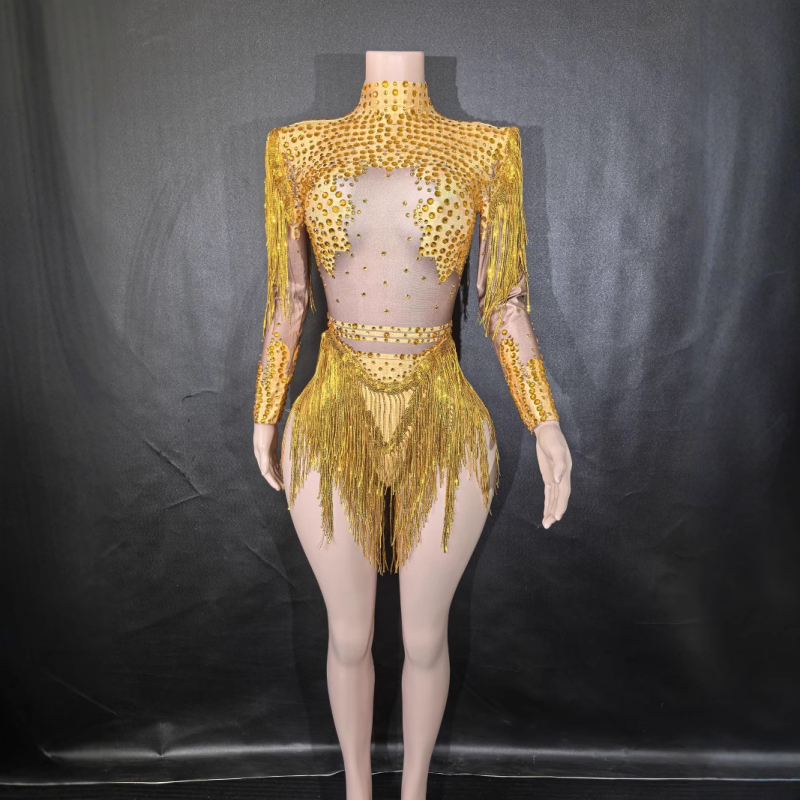 Rochie de dans latino cu franjuri — Toamnă 2023, material spandex, poliester 95%+, stil urban trendsetter, stil neutru