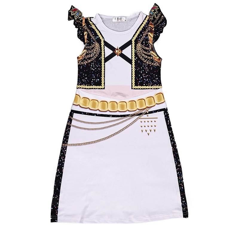 K-Pop Hunter cosplay kostiumas, trumpas sijonas, poliesteris, vasara 2025, žaidimų ir anime vaidmenų vaidinimui