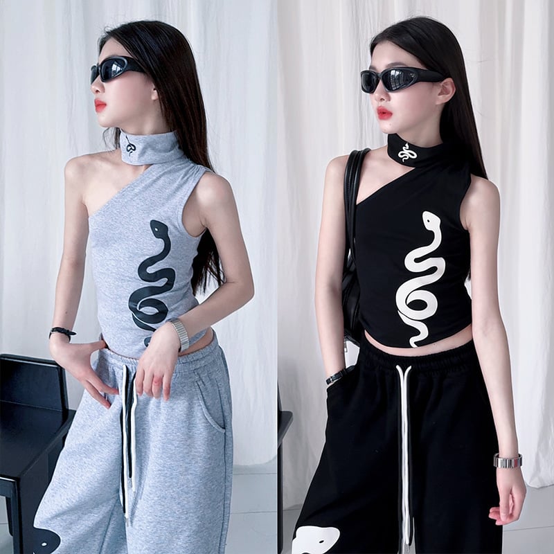 Детски двукомпонентен комплект за момичета: безръкав горнище и панталони, летен корейски стил, памук-смесена тъкан с мека обработка