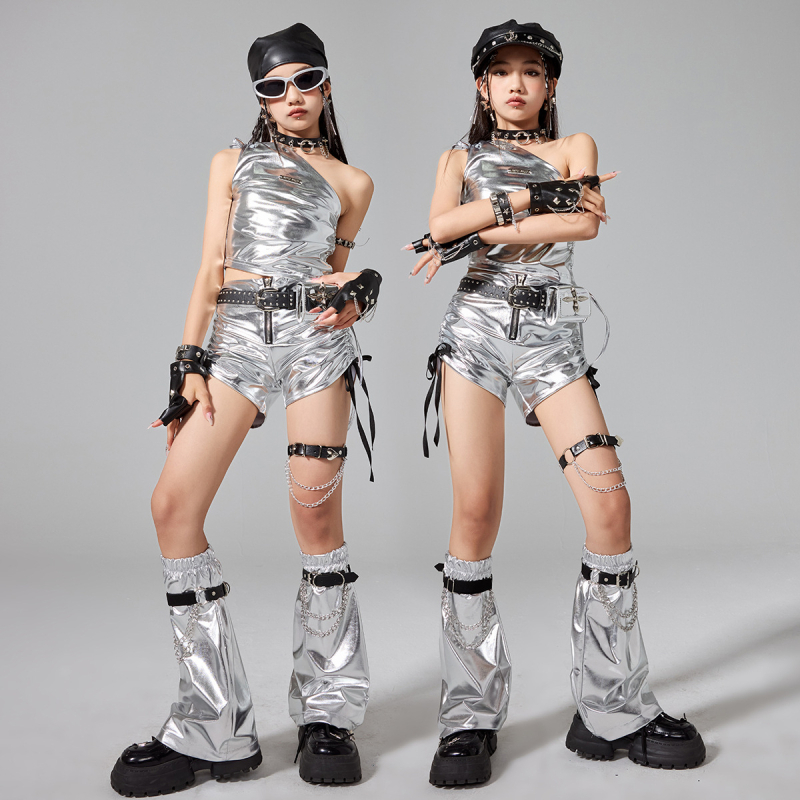 Costum de dans pentru copii, din bumbac, pentru copii peste 8 ani, toamnă 2025, stil modern și cool.