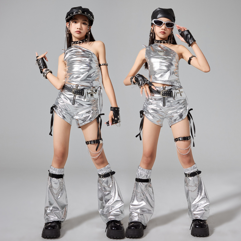 Costum de dans pentru copii, din bumbac, pentru copii peste 8 ani, toamnă 2025, stil modern și cool.