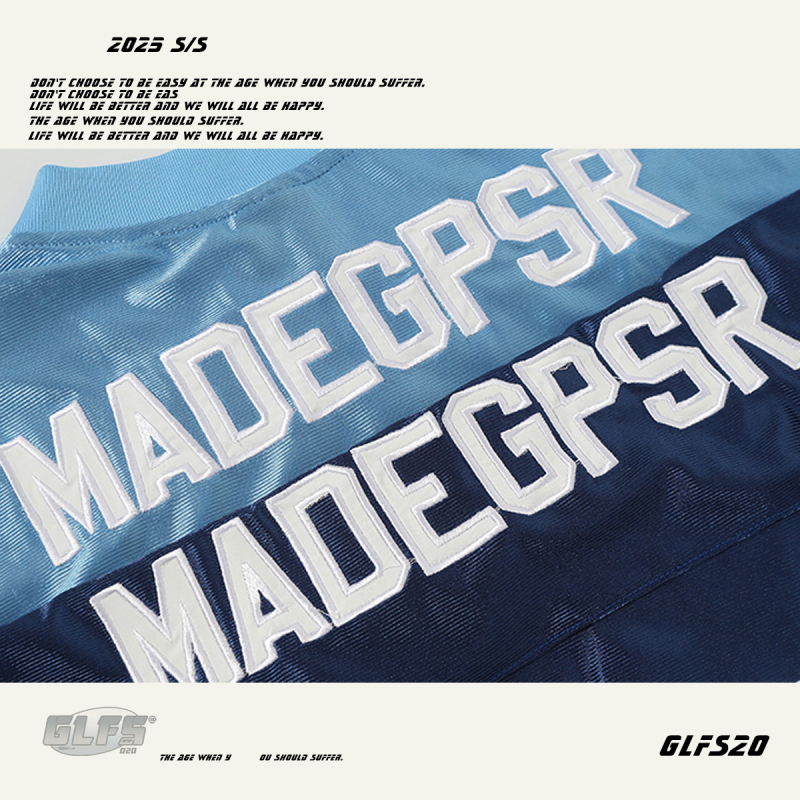 Tricou bărbătesc cu broderie patch și imprimă litere, guler rotund, mâneci scurte, material amestec poliester, stil japonez retro