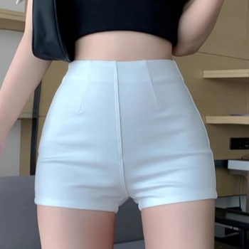 Šokių scenos šortai su aukštu juosmeniu, poliesterio 90–95%, mikroelastas, hot pants ilgis, vasara 2025