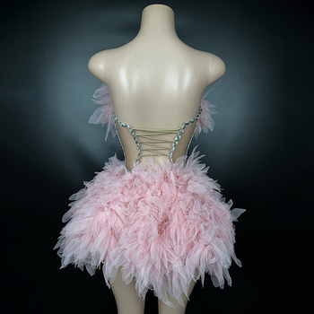 Φόρεμα πάρτι χωρίς μανίκια με φούστα τούτου, ψηλή μέση, λαιμόκοψη τύπου σωλήνα, από σπαντέξ, άνοιξη 2024