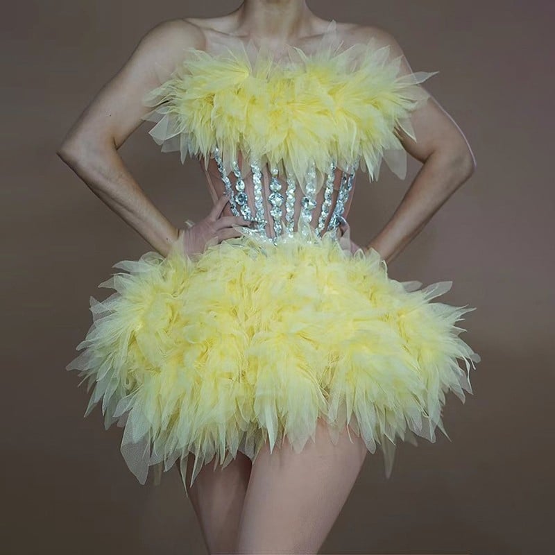 Φόρεμα πάρτι χωρίς μανίκια με φούστα τούτου, ψηλή μέση, λαιμόκοψη τύπου σωλήνα, από σπαντέξ, άνοιξη 2024