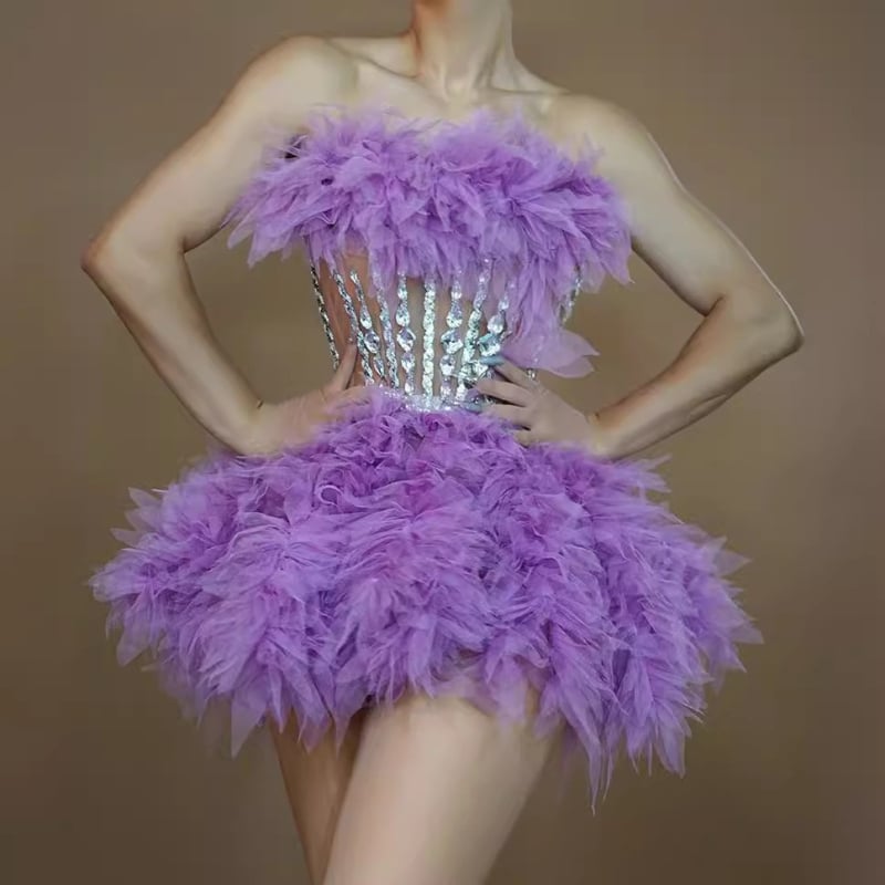 Φόρεμα πάρτι χωρίς μανίκια με φούστα τούτου, ψηλή μέση, λαιμόκοψη τύπου σωλήνα, από σπαντέξ, άνοιξη 2024