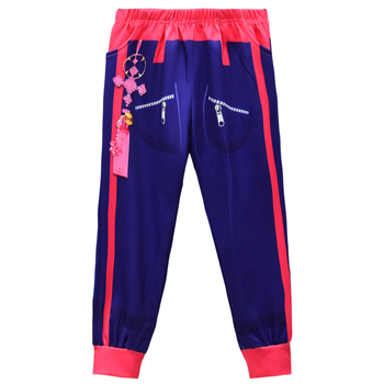 Dječji cosplay set od dva komada: unisex hoodie i hlače, poliester 90%, mekan materijal, za sve sezone, uzorci: crtani, kamuflažni, apstraktni