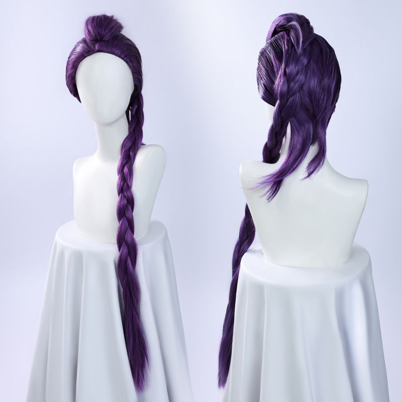 Cosplay kostīms – démonu mednieku raganu grupa, iedvesmojusies no K-Pop meiteņu grupas; poliesters, 95%+ galvenā auduma saturs; pavasaris 2025; produkta kods 123669; piemērots animācijas lellēm un anime lomu spēlēm