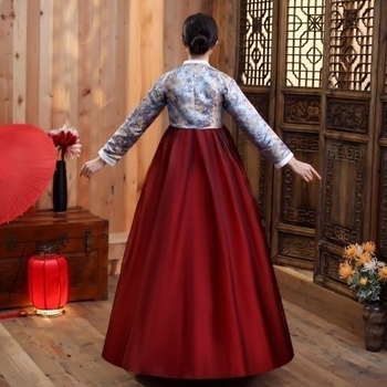 Ženski hanbok kostim za nastupe, tradicionalna dvorska haljina, etnički korejski plesni komplet za fotografiranje