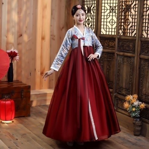 Ženski hanbok kostim za nastupe, tradicionalna dvorska haljina, etnički korejski plesni komplet za fotografiranje