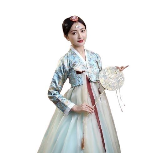 Ženski hanbok kostim za nastupe, tradicionalna dvorska haljina, etnički korejski plesni komplet za fotografiranje